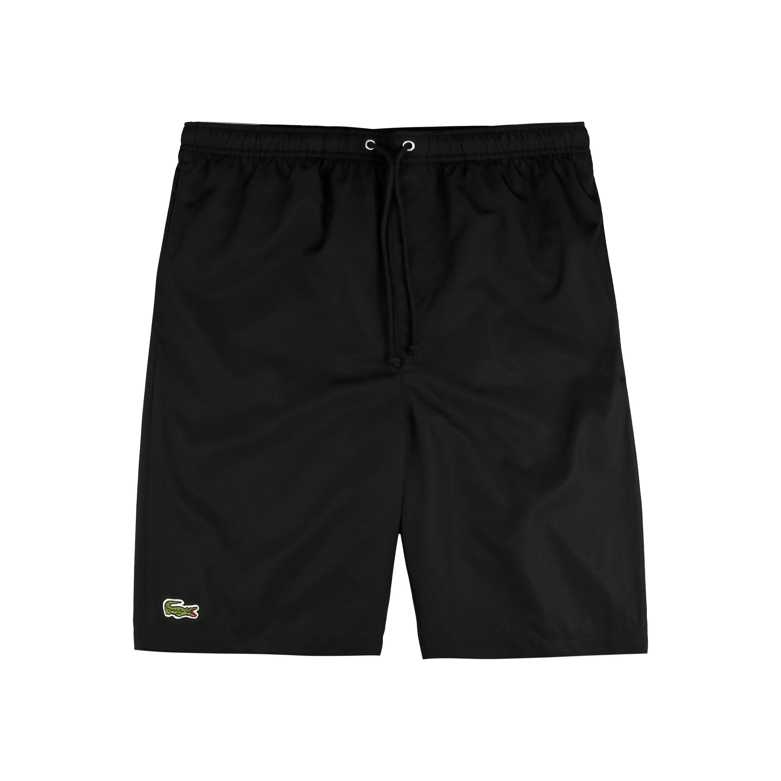 Black lacoste shorts online