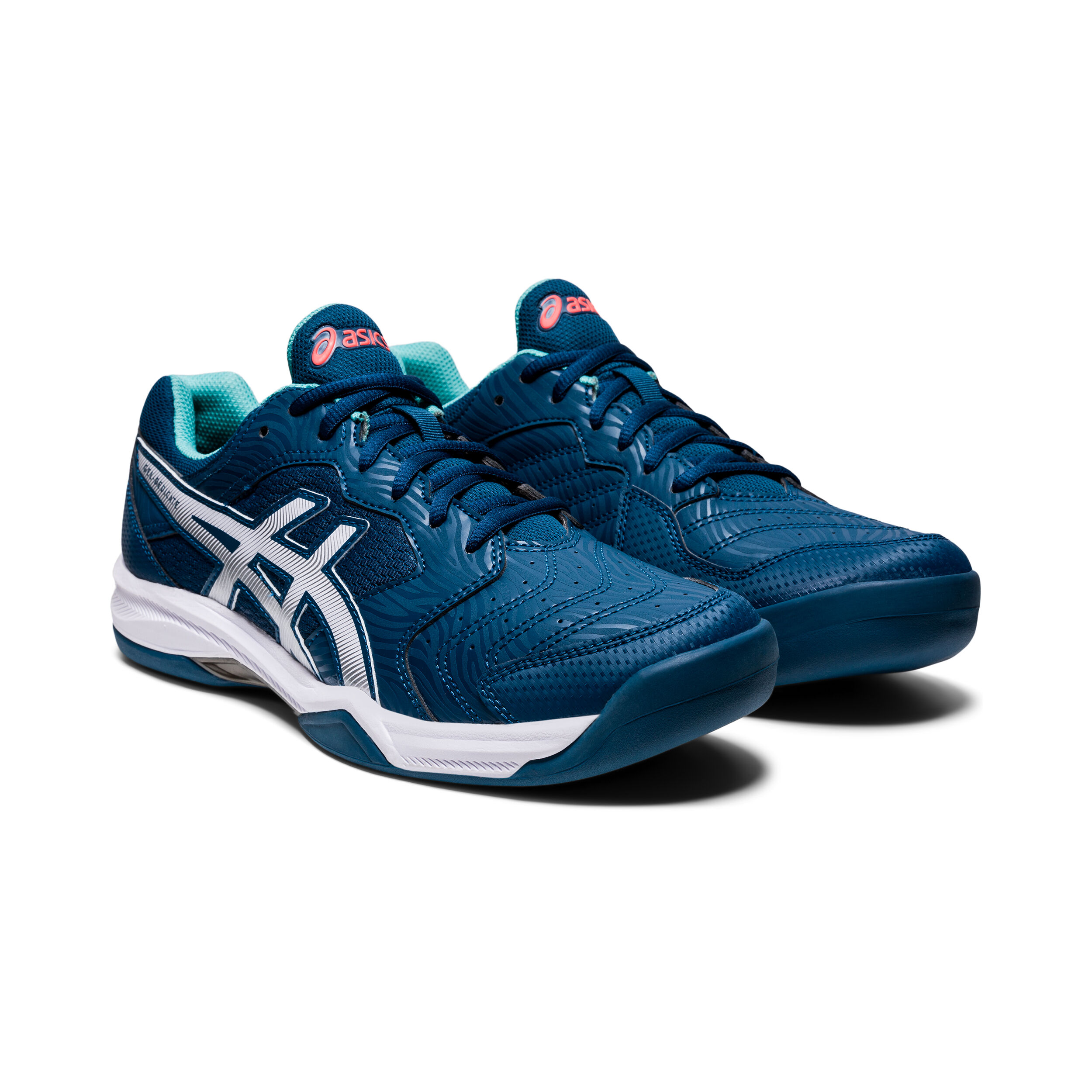 Gel Dedicate 6 Indoor Teppichschuh Herren Petrol WeiB