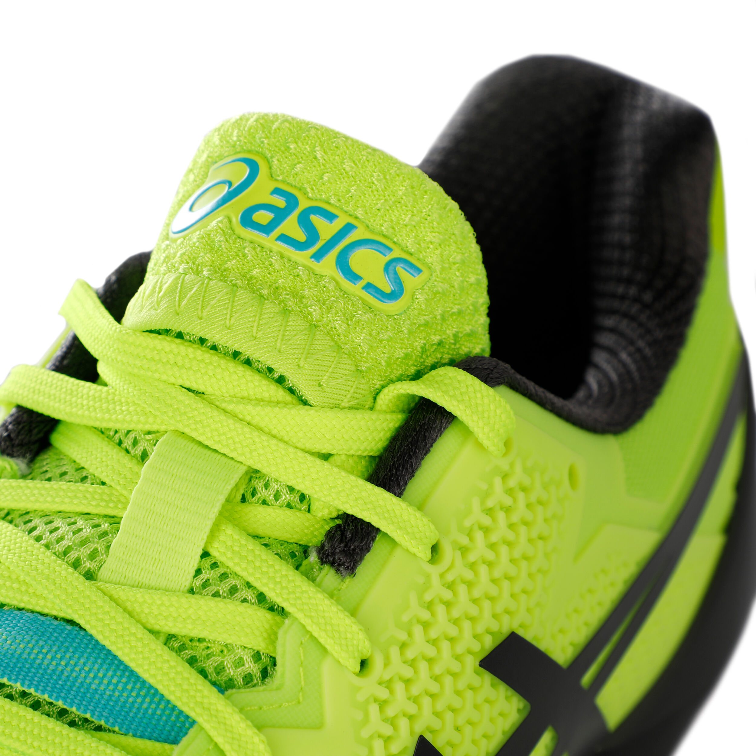 Gel Resolution 8 Sandplatzschuh Herren Neongrun Schwarz