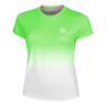 Crew Gradiant T-Shirt Damen-Neongr&uuml;n,Wei&szlig;