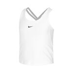 Nike Tennisbekleidung Nike Dri-FIT One Tank-Top M&auml;dchen - wei&szlig;, schwarz
