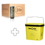 Tennis-Point Premium Tennisball 3er 24 Dosen im Umkarton plus Balleimer eckig