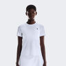Court T-Shirt Damen-Weiß,Mehrfarbig