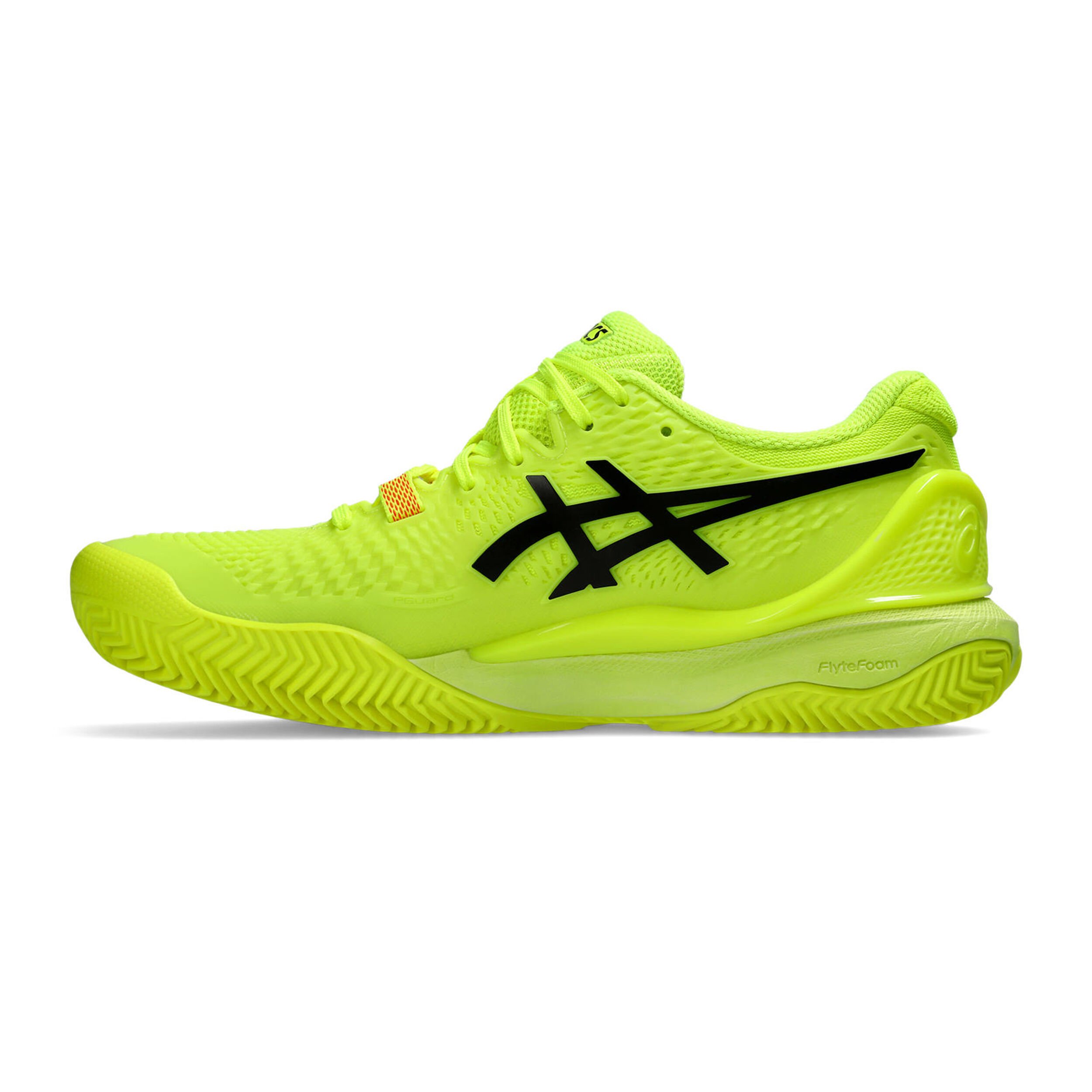 ASICS Gel Resolution 9 Clay Sandplatzschuh Damen Neongelb Neonorange online kaufen Tennis Point DE