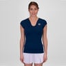 Crew V-Neck T-Shirt Damen-Dunkelblau
