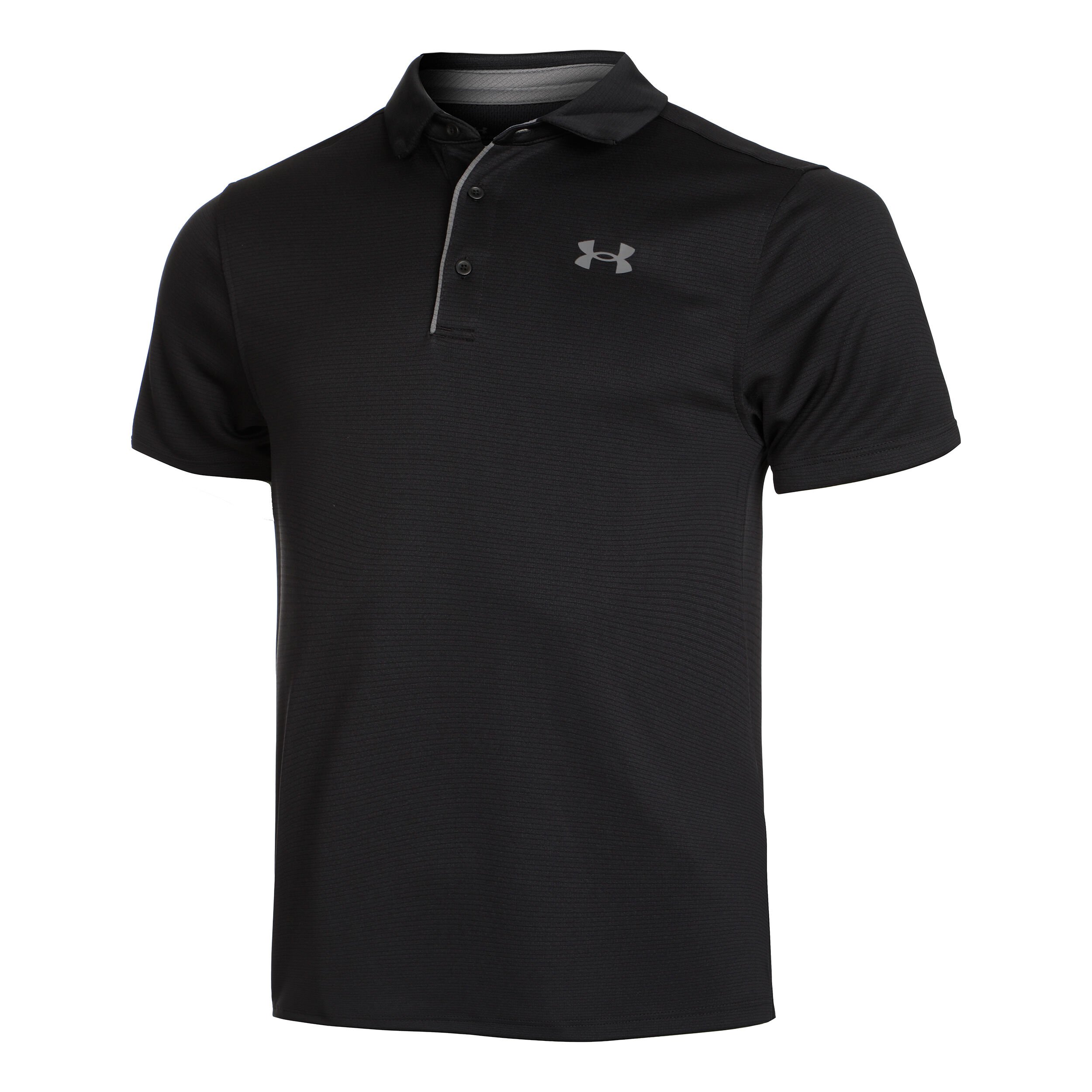 Tech Polo Herren Schwarz Grau