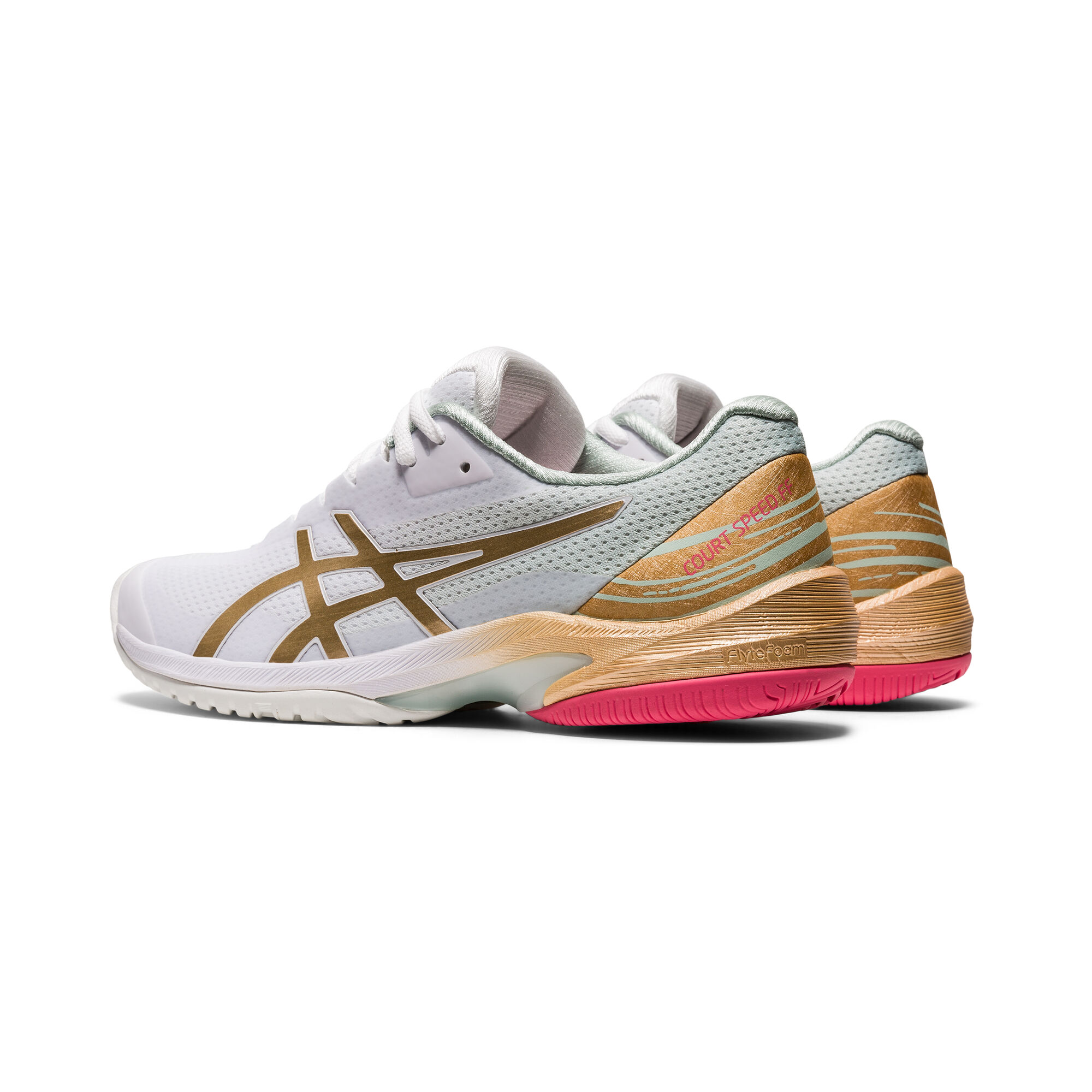 ASICS Court Speed FF Allcourtschuh Damen Weiß Gold online kaufen