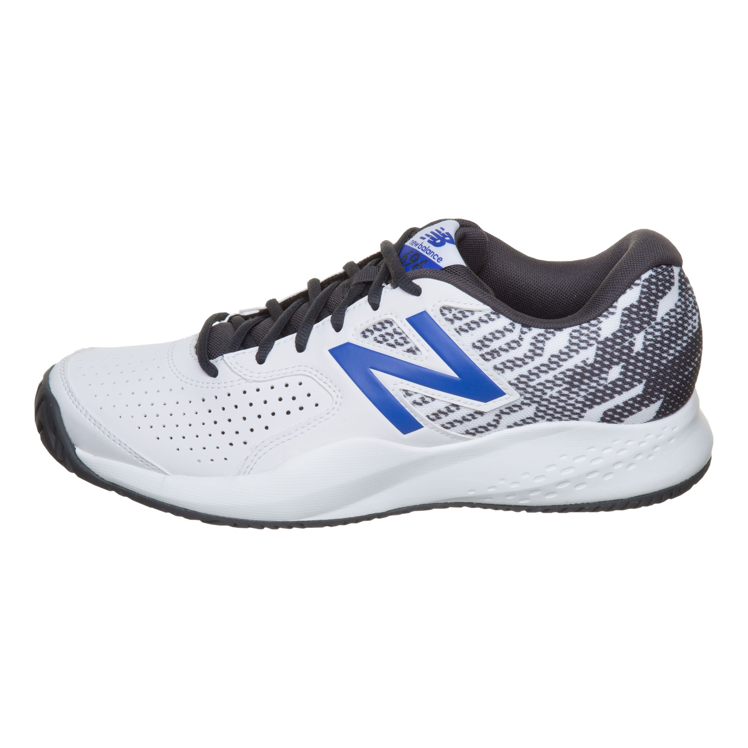 696 V3 Allcourtschuh Herren Wei Schwarz