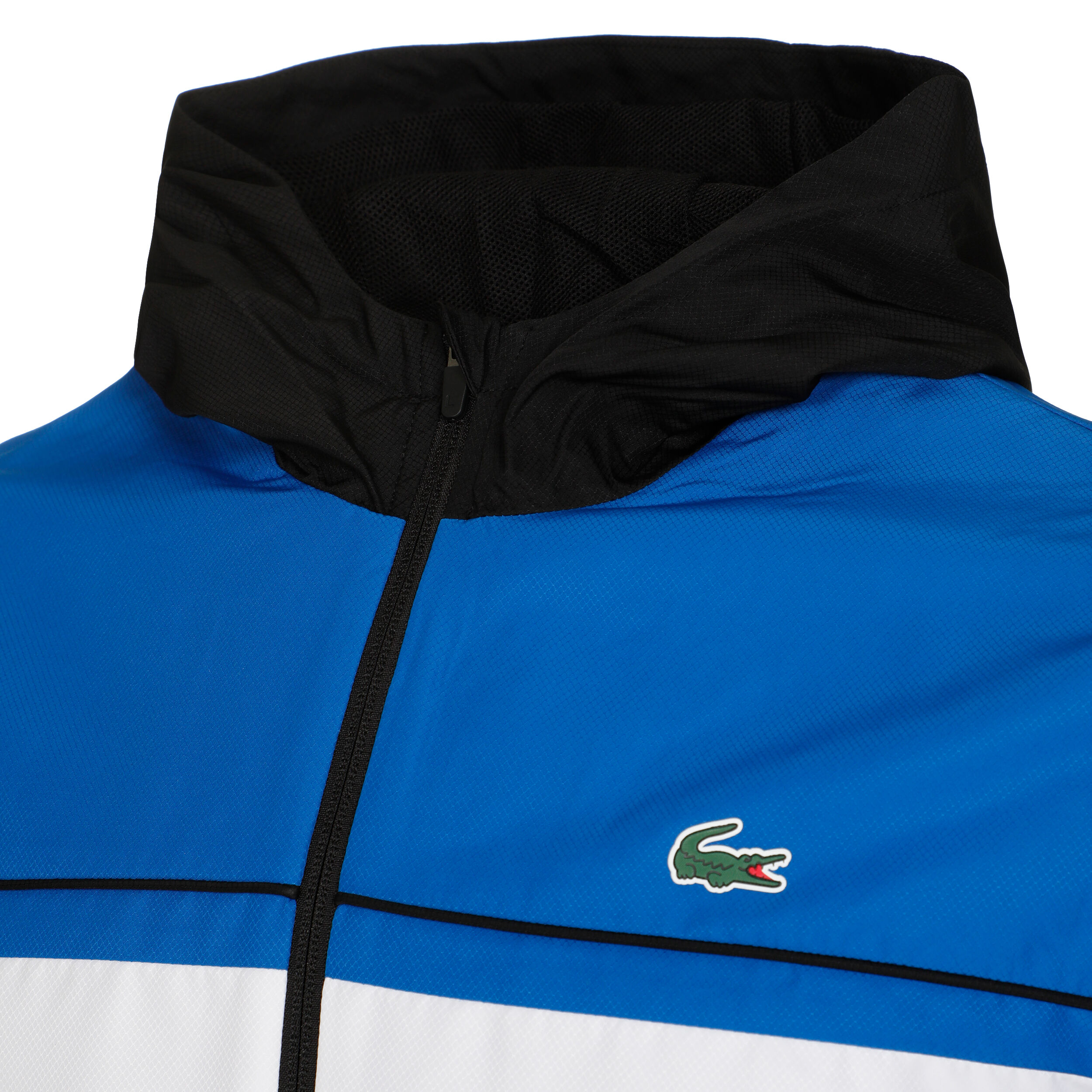 Black and blue lacoste tracksuit sales
