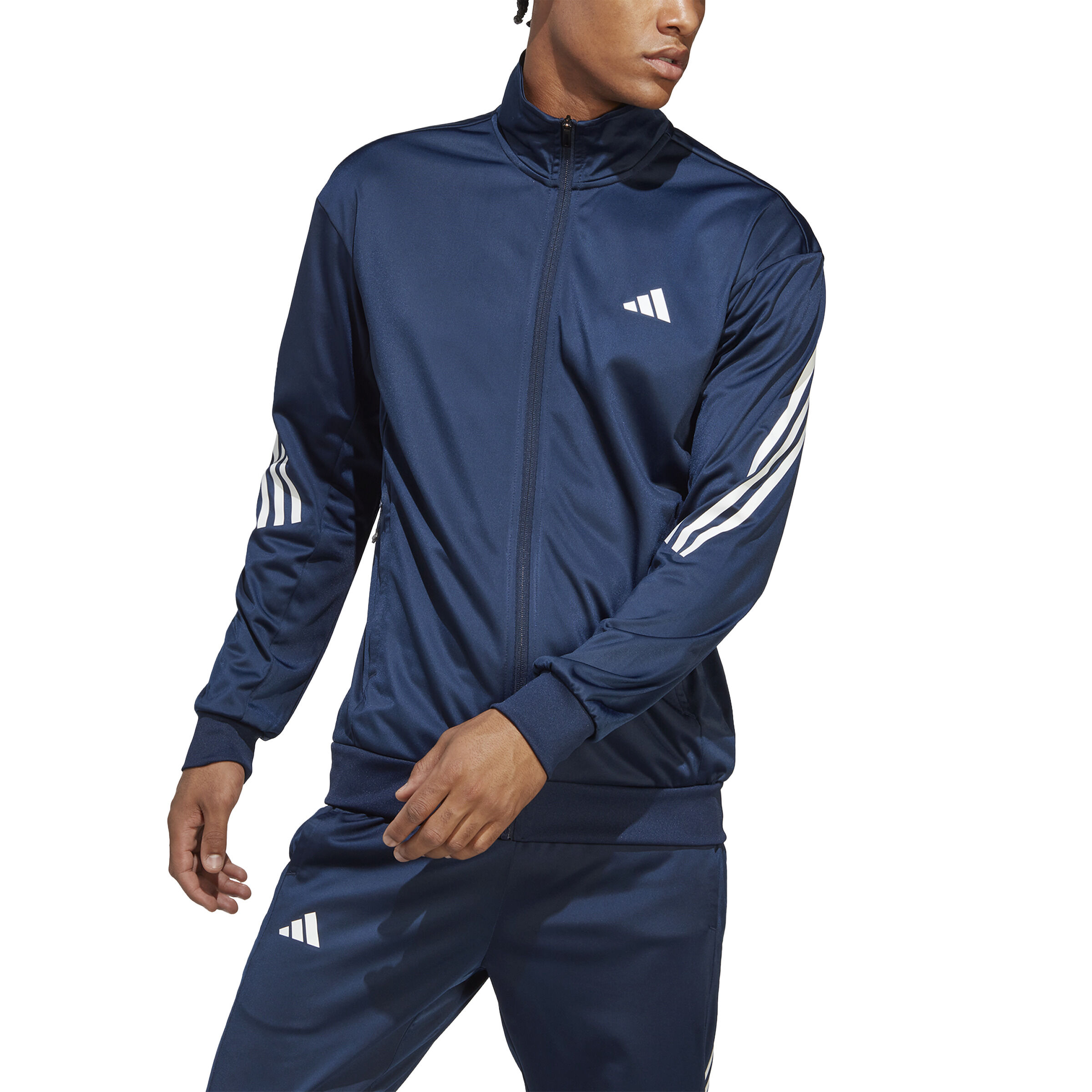 Adidas originals navy 3 stripe nmd jacket sale