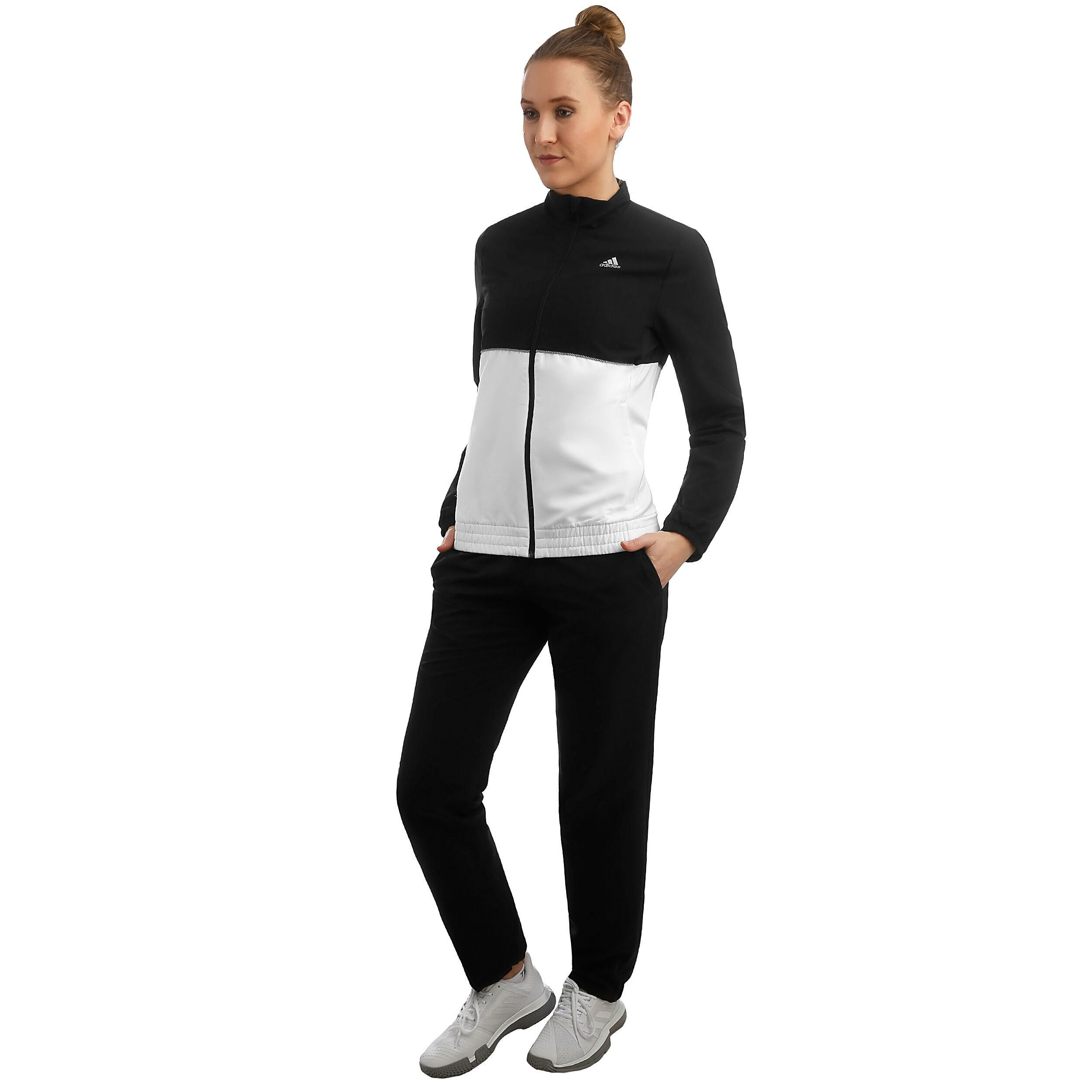 adidas Club Trainingsanzug Damen Schwarz WeiB online kaufen Tennis Point DE
