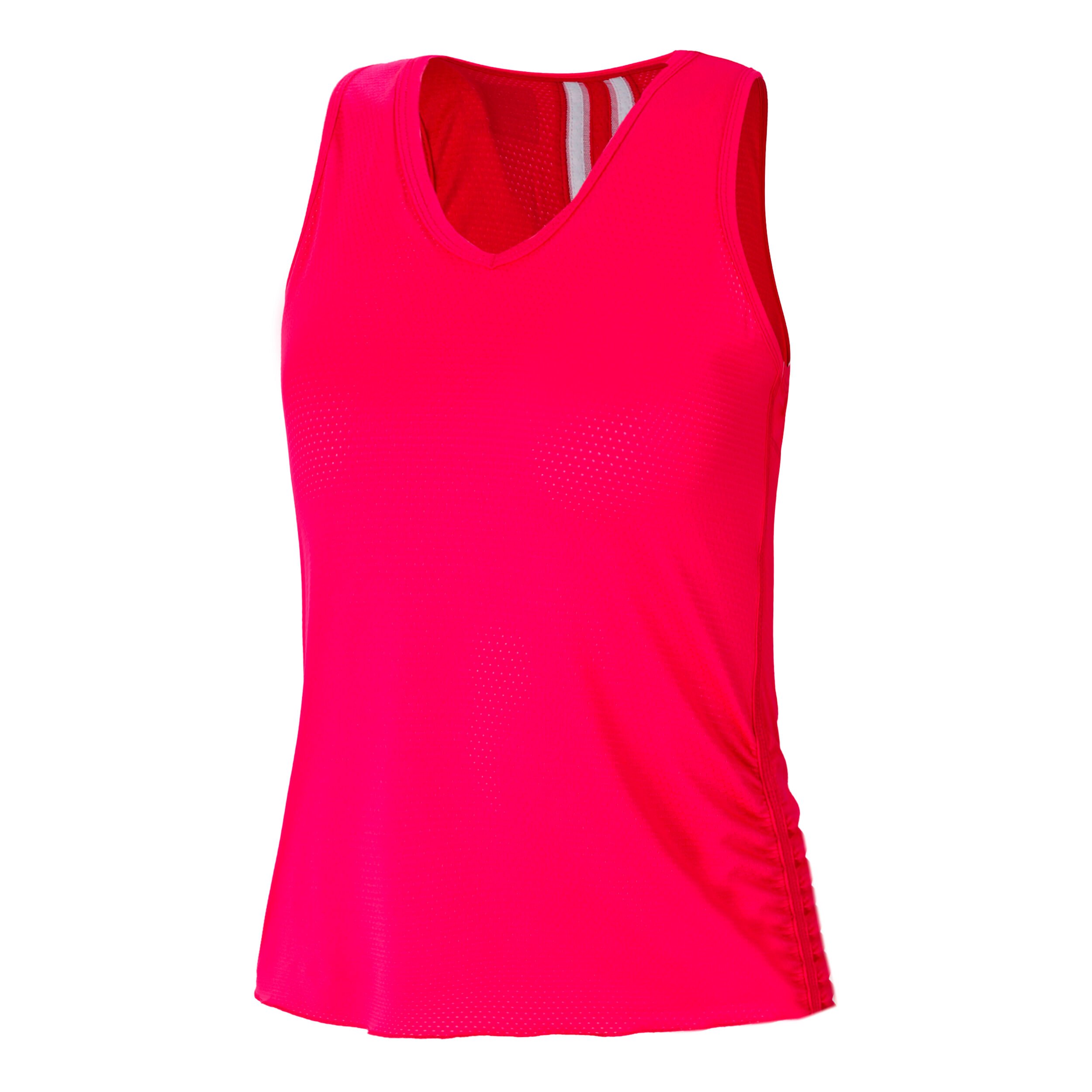 Pindot V Neck Tank Top Special Edition Damen Pink WeiB