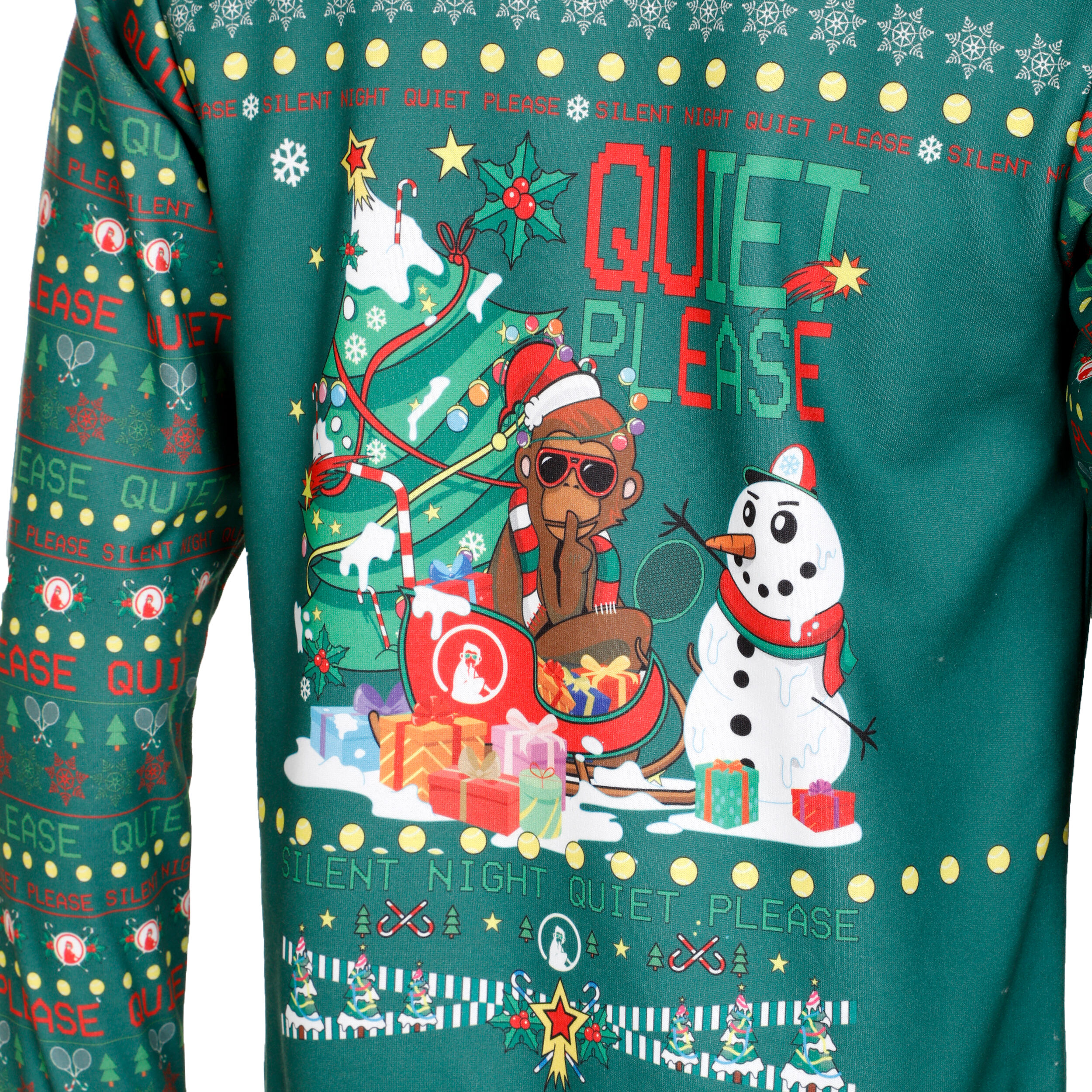 Ugly Christmas Sweatshirt Herren Grun Mehrfarbig