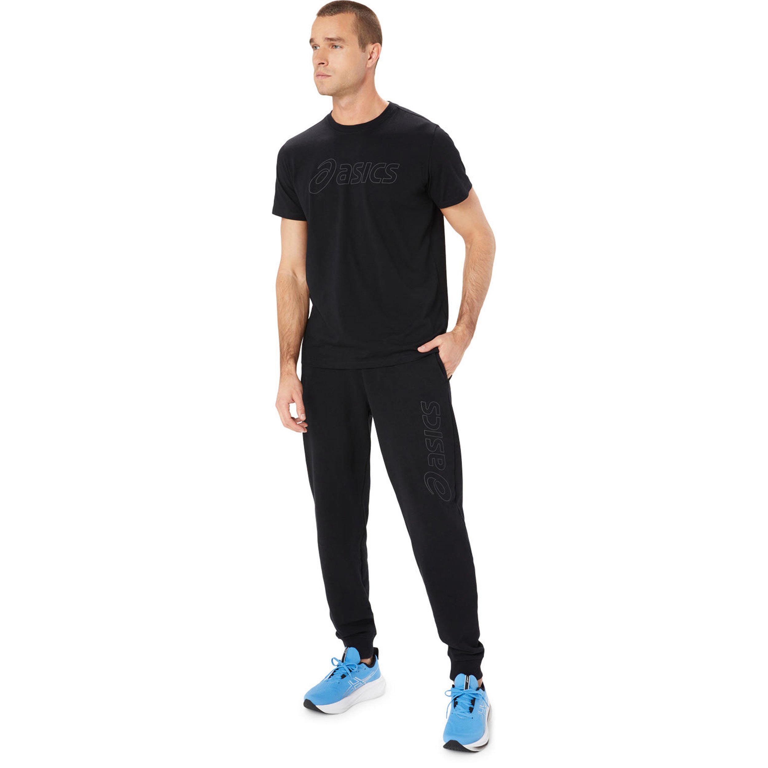 Logo Trainingshose Herren Schwarz