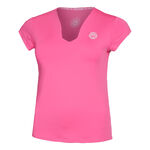 BIDI BADU Bekleidung BIDI BADU Bella 2.0 Tech V-Neck T-Shirt Damen-Pink,Weiß