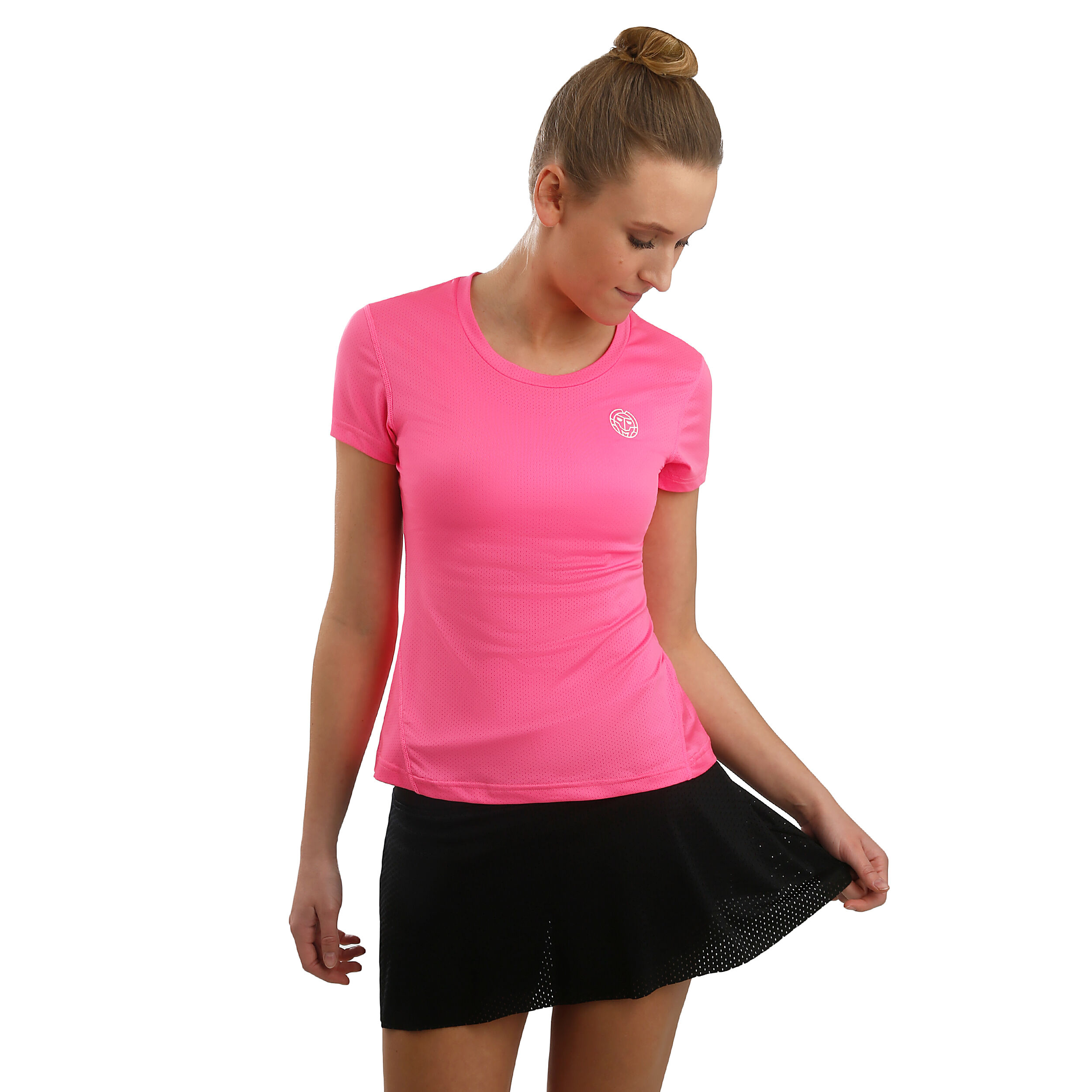 BIDI BADU Damen Eve Tech Round-Neck Tee  T-Shirt pink NEU 