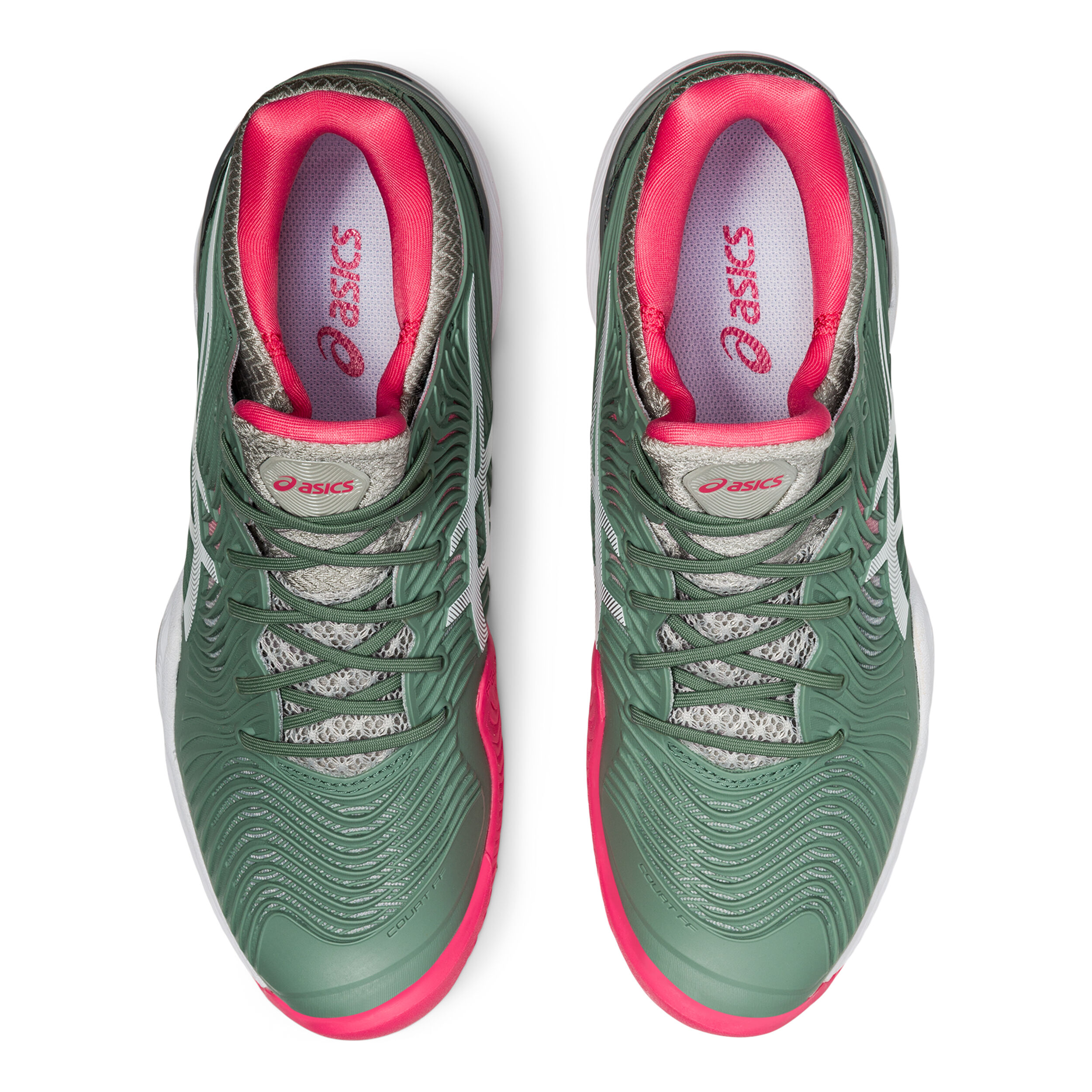ASICS Court FF 2 Allcourtschuh Damen Khaki Pink online kaufen Tennis Point DE