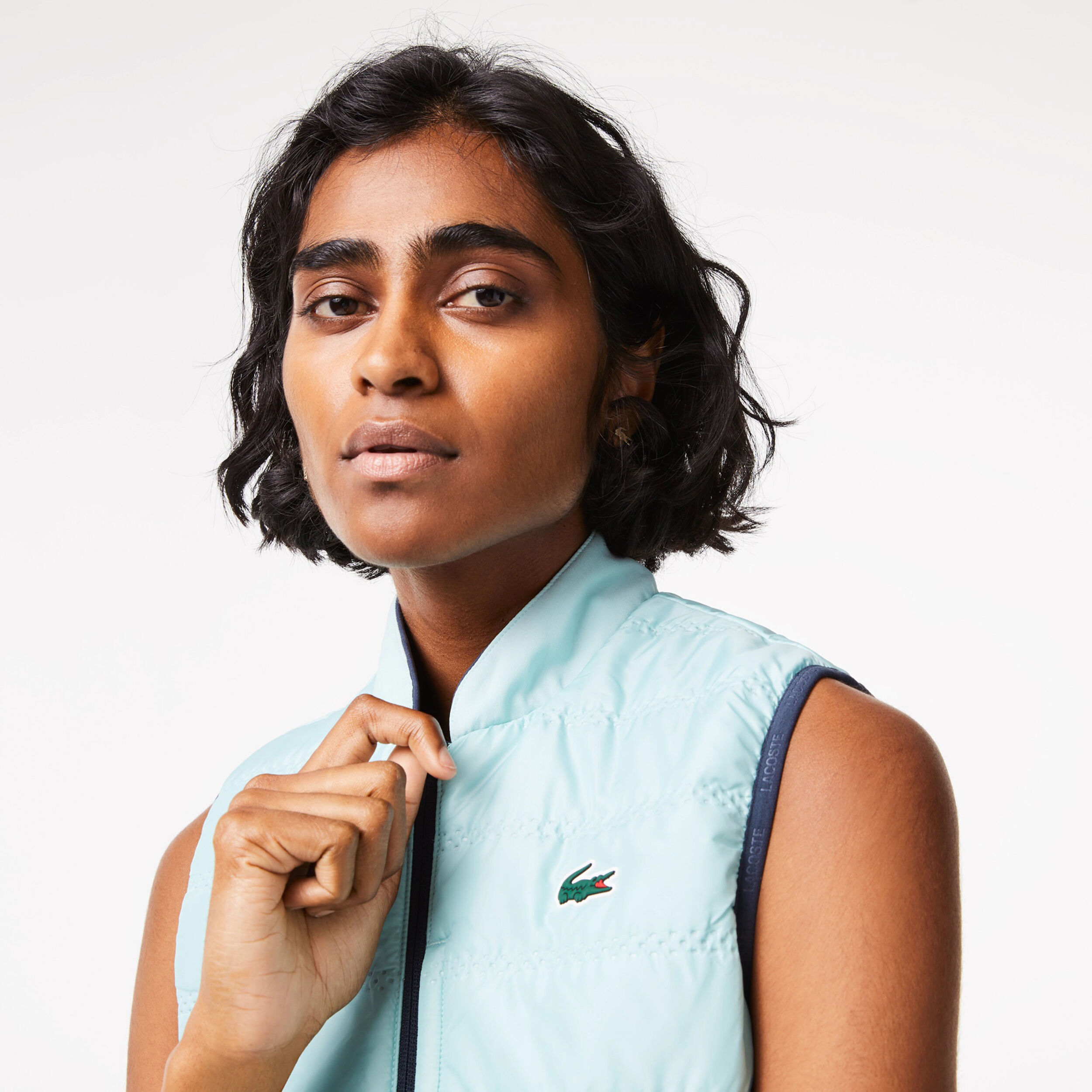 Lacoste Weste Damen Blau Mint online kaufen Tennis Point DE