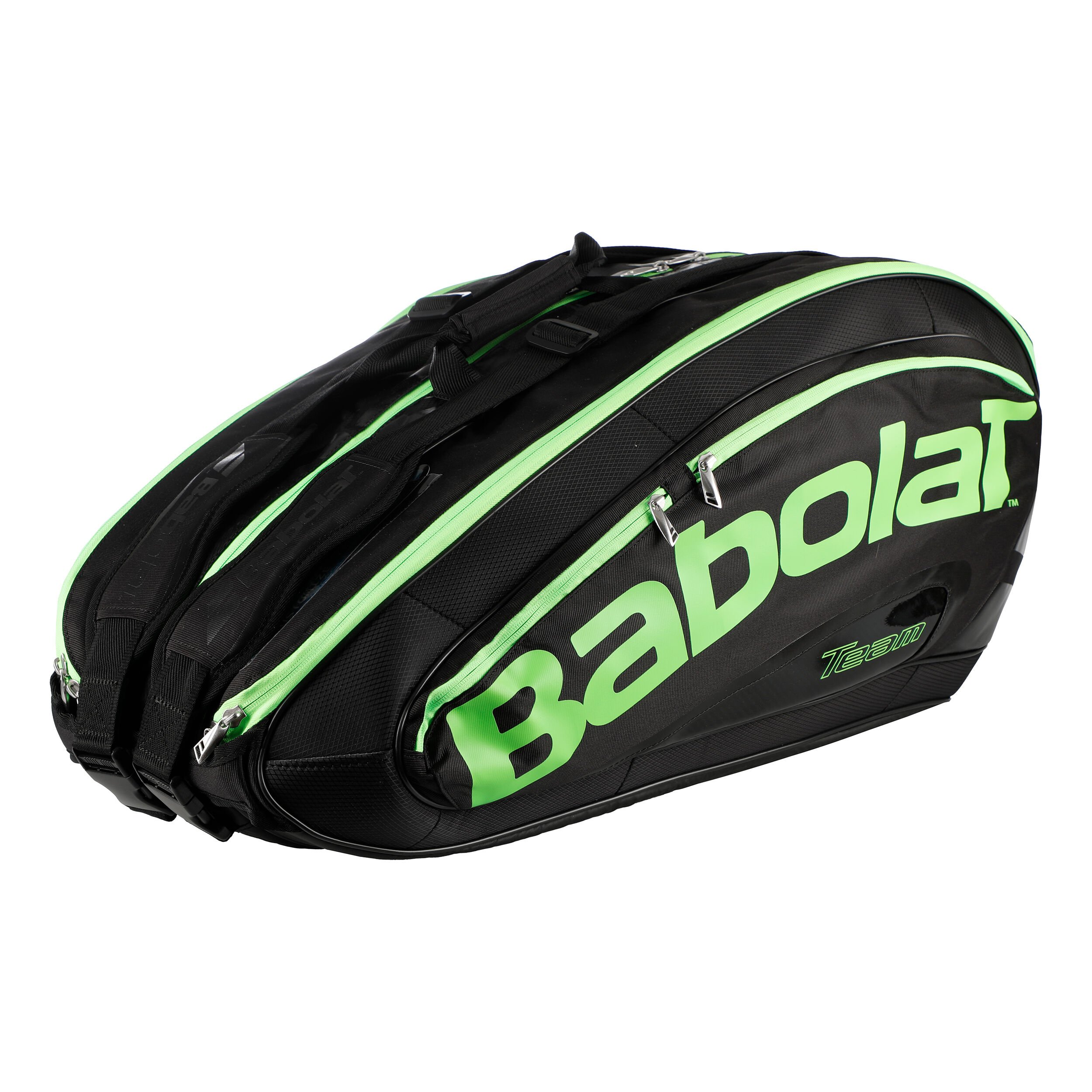 Team Racket Holder X12 Schlagertasche Special Edition Schwarz Grun