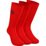BIDI BADU Bekleidung BIDI BADU Matayo Crew Tech Sportsocken 3er Pack Herren-Hellrot,Blau