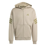 adidas Bekleidung adidas 3Stripes Full-Zip Trainingsjacke Herren-beige