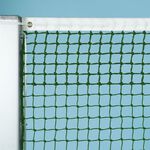 Tegra Tennisnetz, grün, 3 mm Polyäthylen, gefl. 5 Doppelreihen