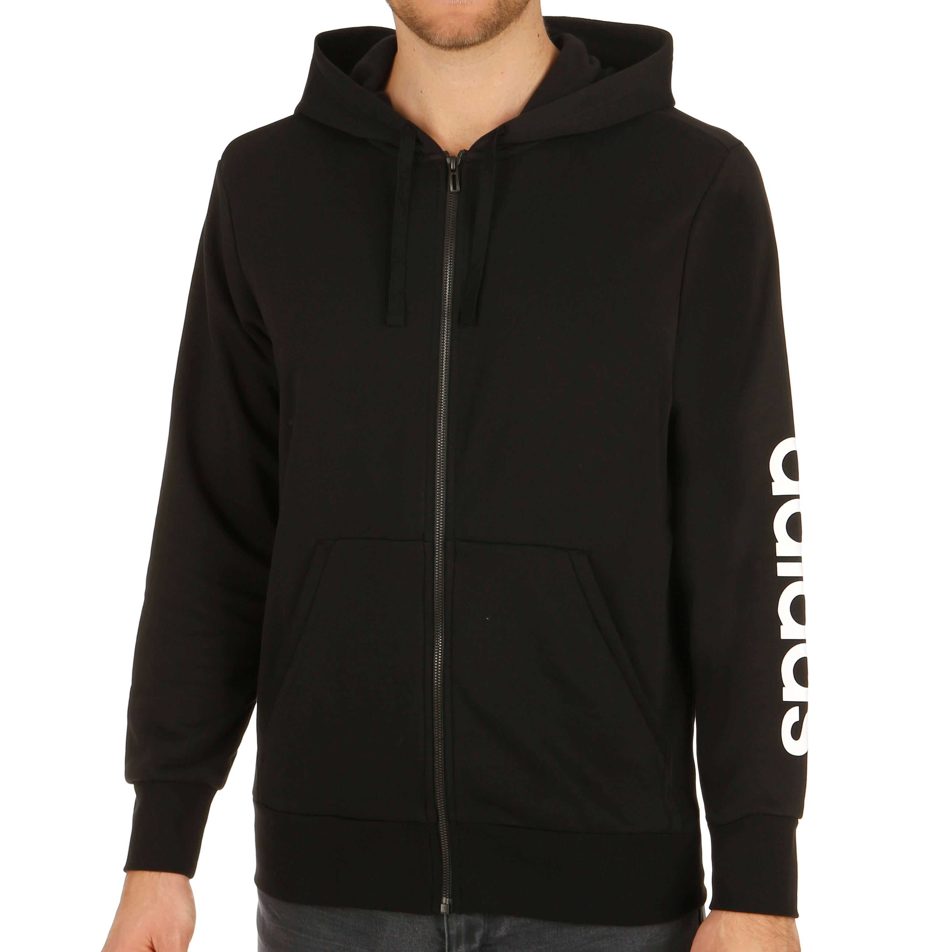 adidas Essentials Linear Hood French Terry Sweatjacke Herren adidas Linear Full Zip French Terry Trainingsjacke Herren
