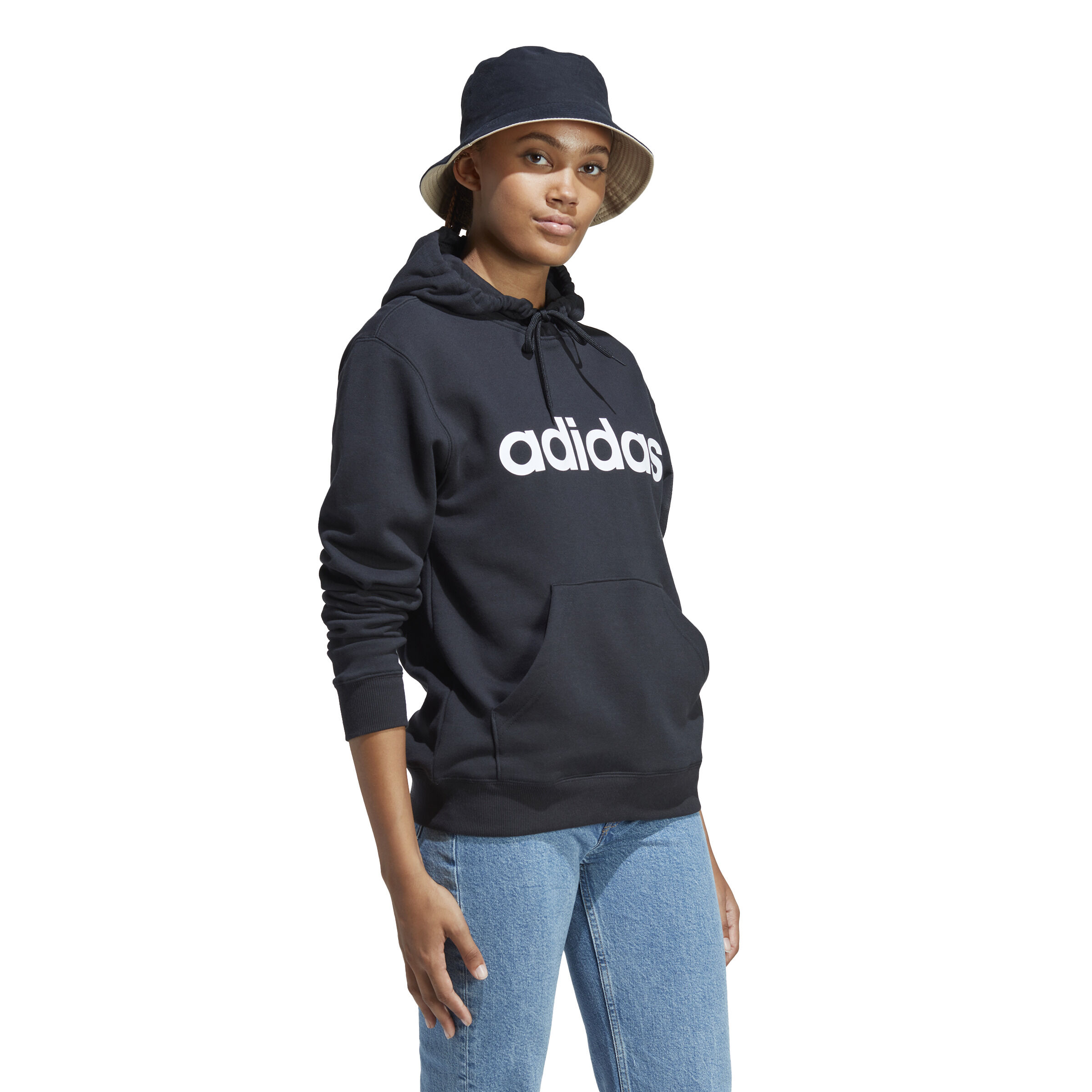 Adidas men's essential linear pullover hoodie online