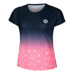 BIDI BADU Bekleidung BIDI BADU Colortwist Capsleeve T-Shirt Damen-Pink,Dunkelblau