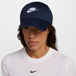 Nike Bekleidung Nike Club Futura Metal Swoosh Cap-Dunkelblau,Weiß