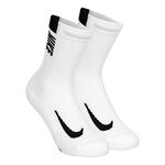 Nike Bekleidung Nike Dri-Fit Multiplier Crew Sportsocken 2er Pack Unisex - wei&szlig;, schwarz