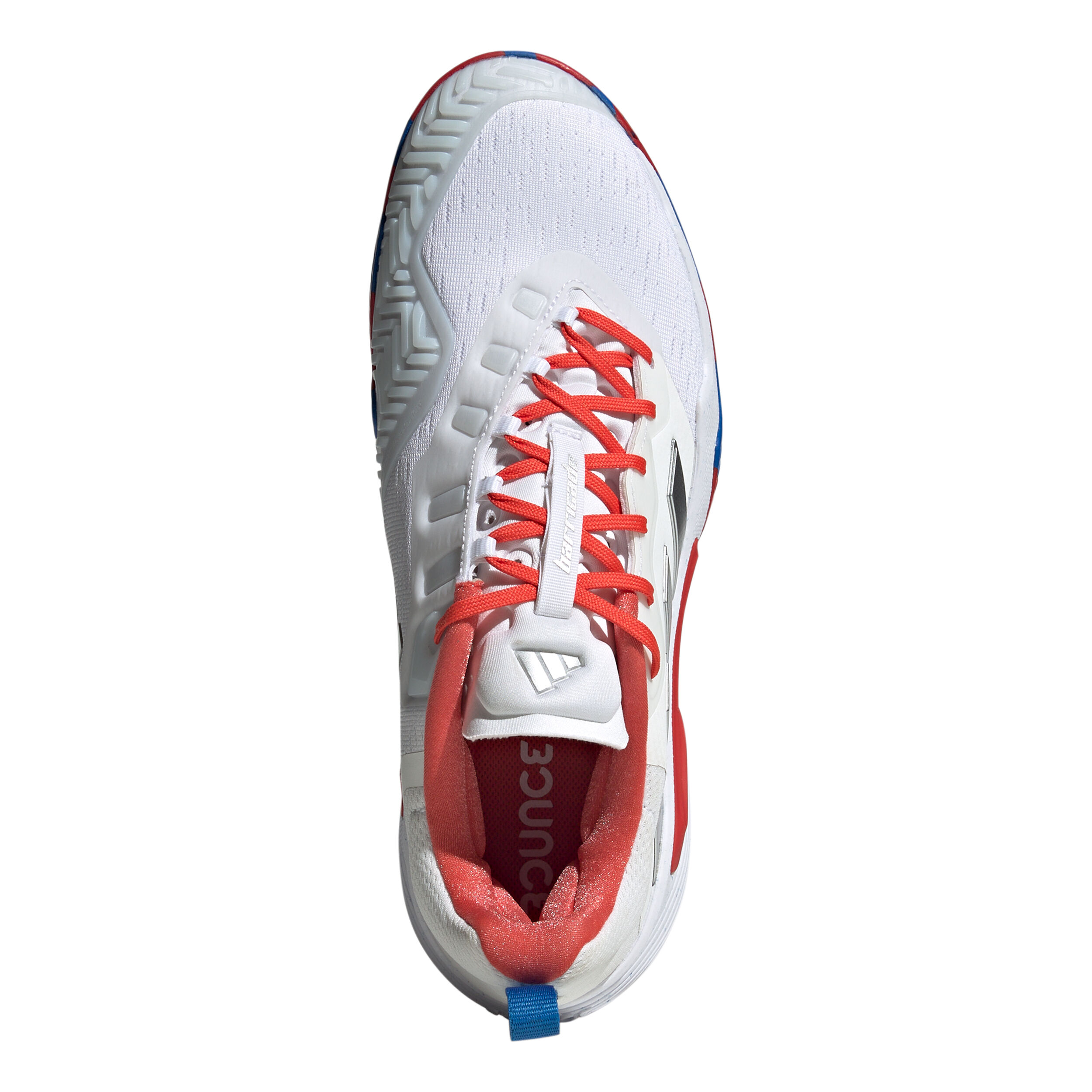 Barricade Allcourtschuh Herren WeiB Rot