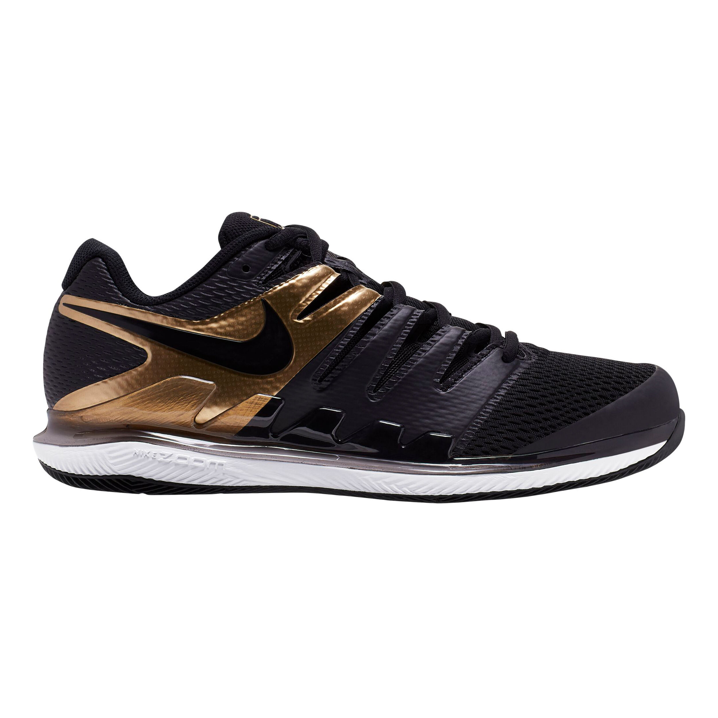 Air Zoom Vapor X Allcourtschuh Herren Schwarz Gold