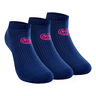 Leana No Show Tech Sportsocken 3er Pack Damen-Dunkelblau,Pink