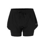 Under Armour Laufshorts Under Armour Velociti Pro 4in 2n1  Laufshorts Damen-schwarz, silber