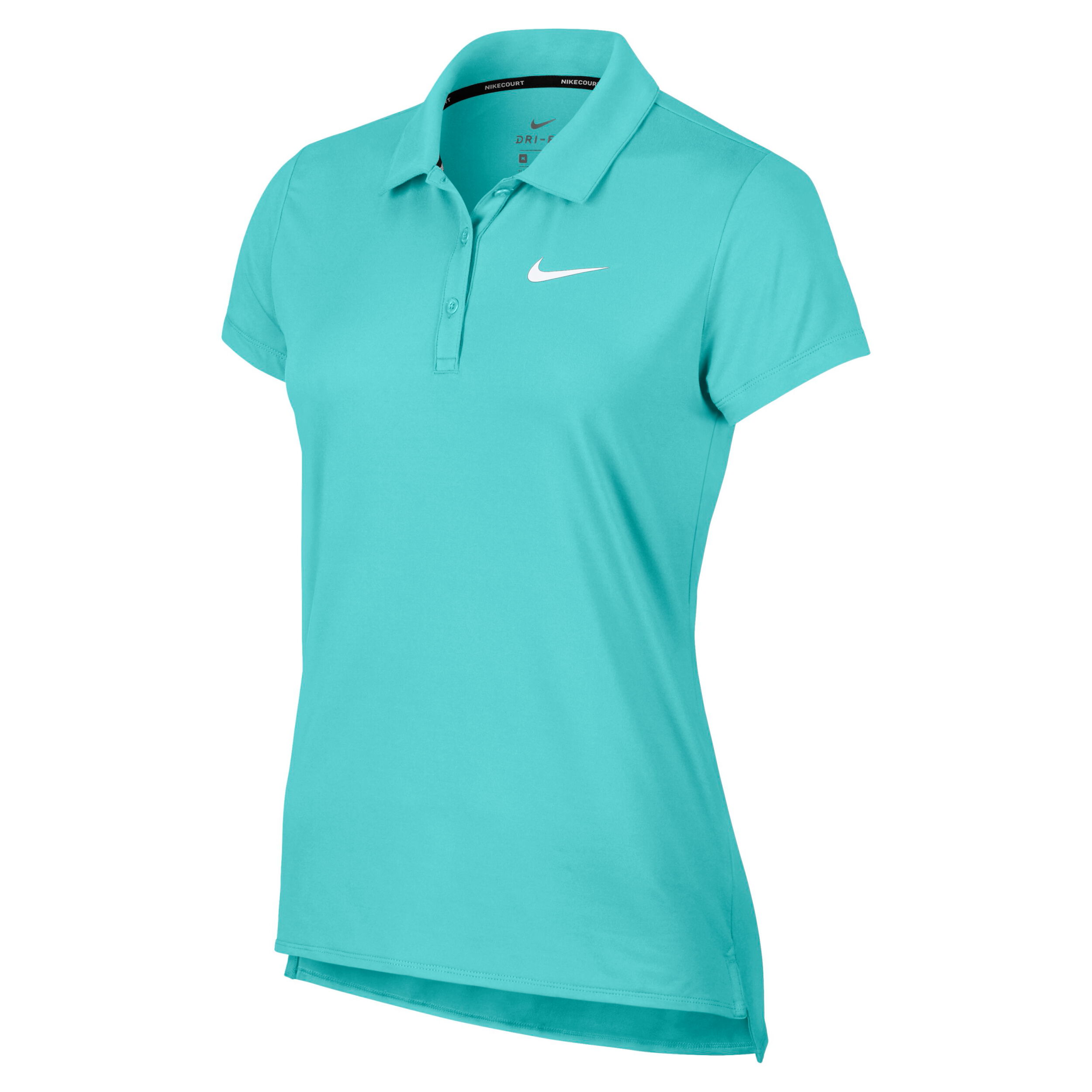 Nike Court Pure Polo Damen T rkis Wei online kaufen Tennis
