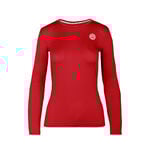 BIDI BADU Bekleidung BIDI BADU Mina Tech Roundneck Longsleeve Mädchen - dunkelrot, 
