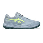 ASICS Sandplatzschuh ASICS GEL-RESOLUTION X GS Sandplatzschuh Kinder-grau, limette
