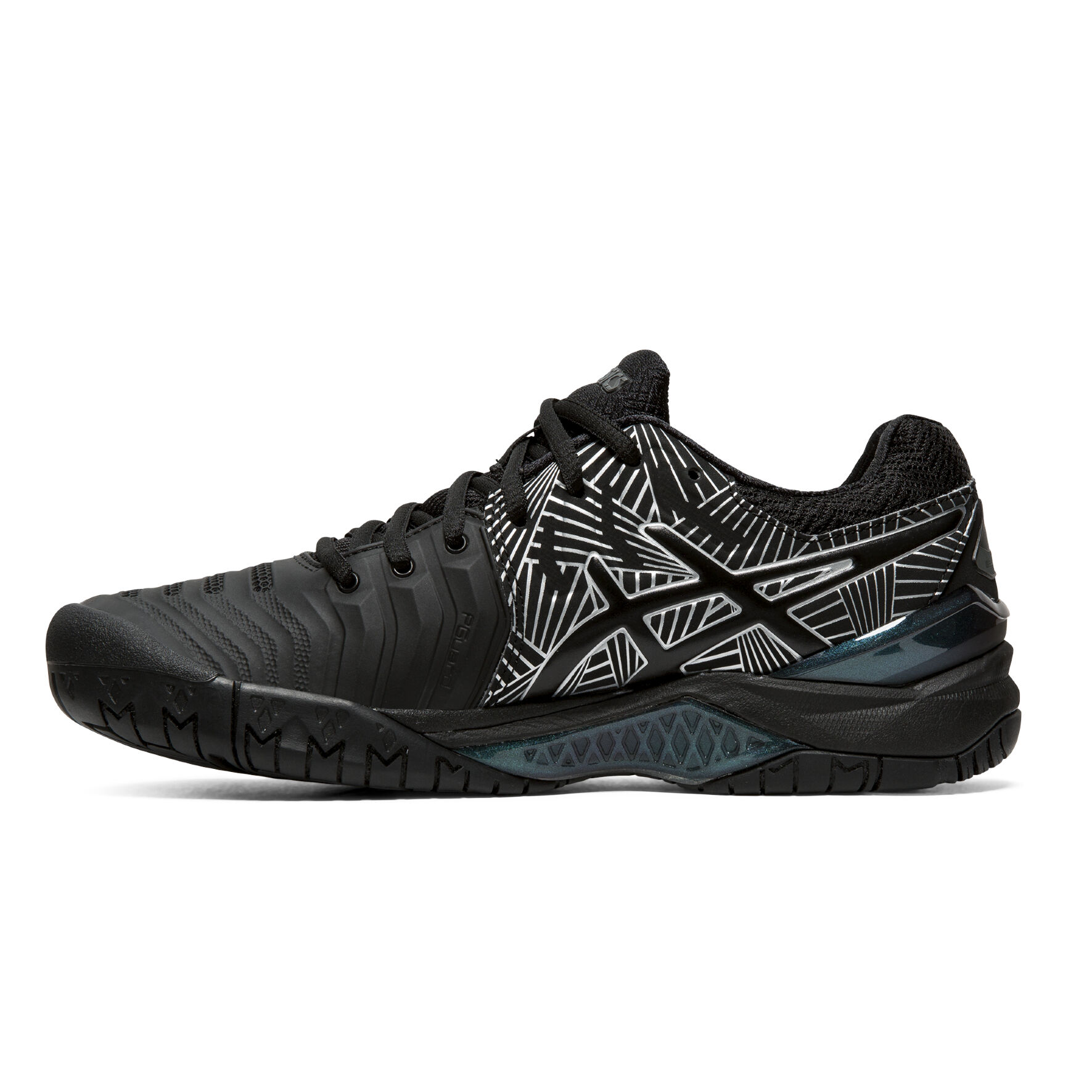 ASICS Gel Resolution 7 Allcourtschuh Damen Schwarz WeiB online kaufen Tennis Point DE