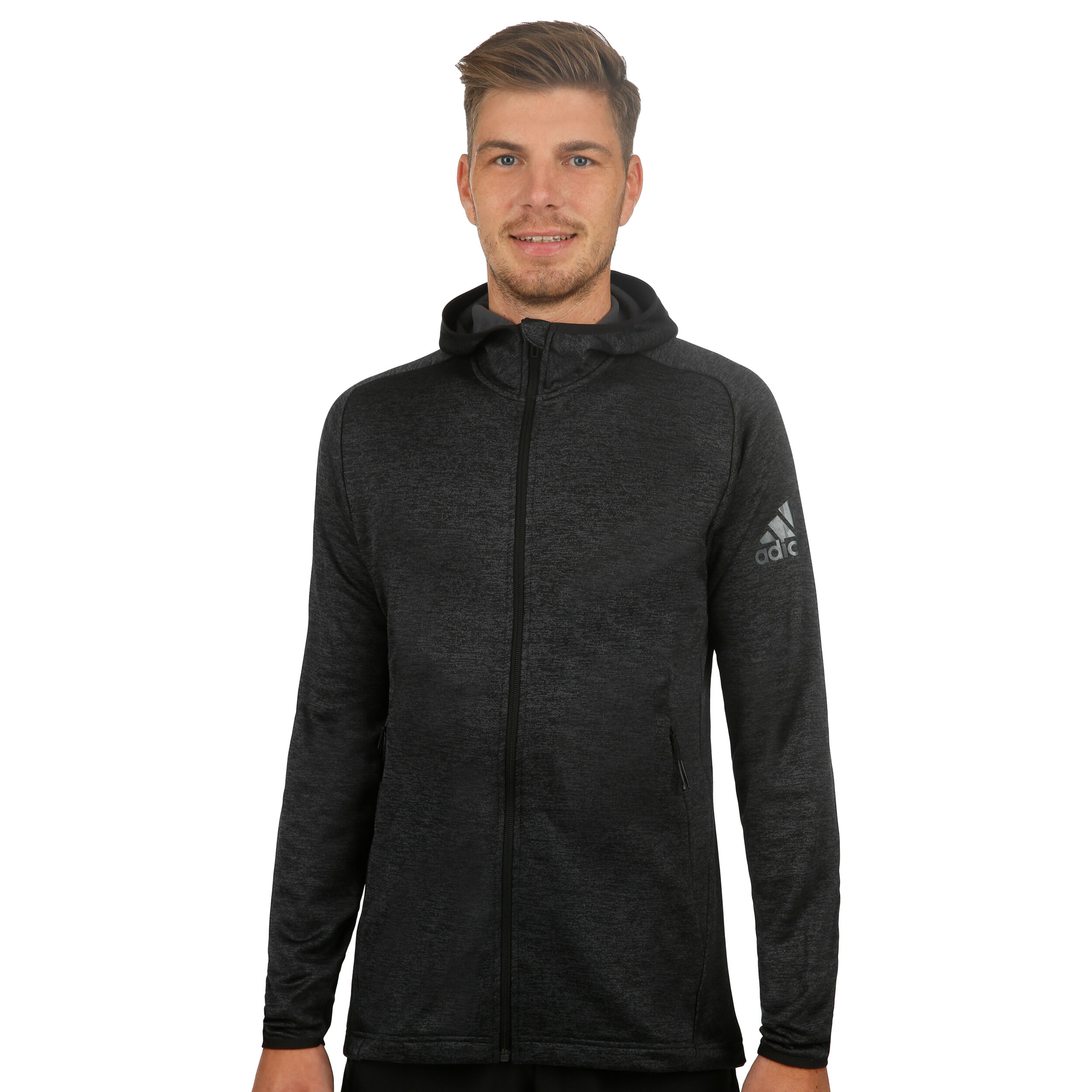 adidas FreeLift Climawarm Hoody Herren Dunkelgrau, Schwarz adidas FreeLift Climawarm Kapuzenjacke Herren carbon black
