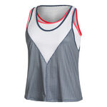 Lucky in Love Bekleidung Lucky in Love Royal Palm Layer Tank-Top Damen-Blau,Weiß