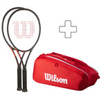 Wilson 2x CLASH 100 V3.0 FRM plus Schlägertasche