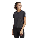 adidas Bekleidung adidas Training Essential 3Stripes T-Shirt Damen-Schwarz,Weiß