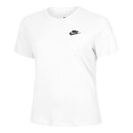 Nike Bekleidung Nike New Sportswear Club T-Shirt Damen-Wei&szlig;
