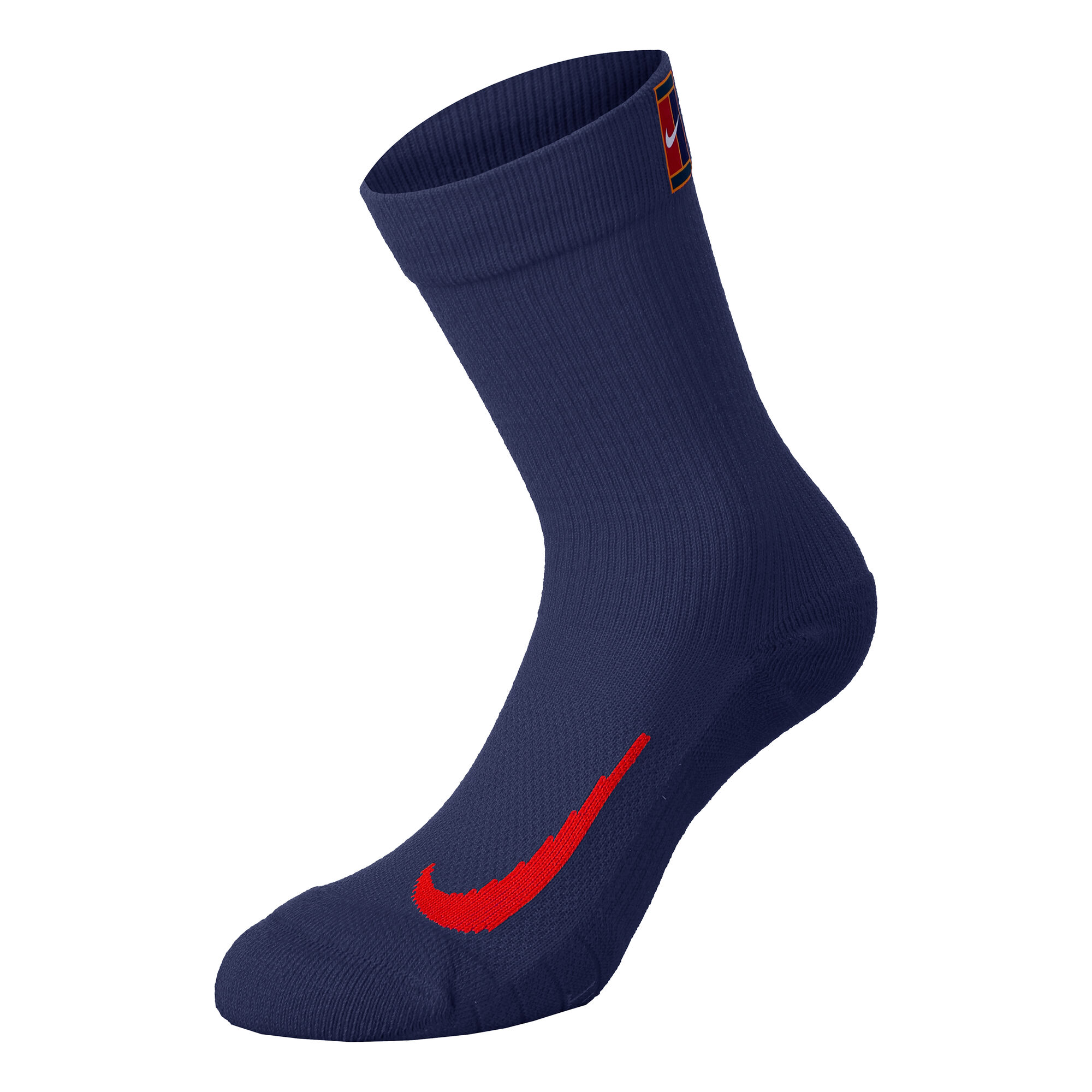 Nike Court Multiplier Cushioned Sportsocken 2er Pack Rot Mehrfarbig