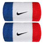 Nike Bekleidung Nike Swoosh Classic Doublewide Schweißband Unisex - blau, rot