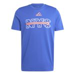 adidas Bekleidung adidas Tennis New York T-Shirt Herren - blau, mehrfarbig