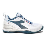 Diadora Tennisschuhe Diadora Blushield Torneo 2 Sandplatzschuh Herren - weiß, petrol
