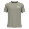Essential Print Laufshirt Herren-Khaki