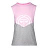 Elinam Lifestyle Tank-Top Damen-Rosa,Hellgrau